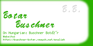 botar buschner business card